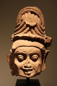 Chamunda Central India Pink sandstone 9th -11th Century 14 in.