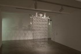 Adeela Suleman Untitled 4 (ed. 1 of 2) 2011 Stainless steel 90 x 55.5 in. Photo: Goswin Schwendinger