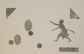 Hasnat Mahmood BACK TO BASICS I 2008 Ink on paper 14 x 21.75 in.