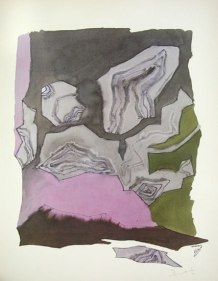 M F Husain HANUMAN-ABSTRACT HANUMAN Serigraph edition of 350 individual serigraph $2,000; set of 3 $5,000 24 X 18 inches