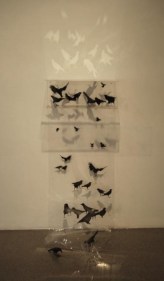 Amna Ilyas UNTITLED 5 2011 Paint on Acrylic 88 x 24 in.