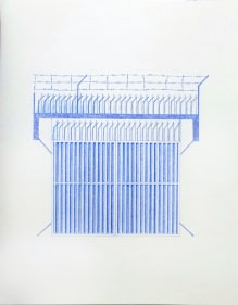 Seher Naveed, Gate 5 (High Gates Series), 2018, Pencil on Paper, 17 x 14 in