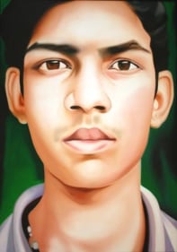 Riyas Komu SYSTEMATIC CITIZEN XII 2006 Oil on canvas 84 x 60 in.