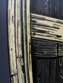 Rajan Krishnan BOAT FROM THE HOUSE OF THE FERRY MAN 2011 Acrylic on canvas 84 x 60 in.