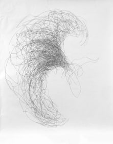 Marcy Chevali  Circumference V  Pencil on paper 60h x 48w in
