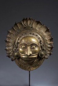 Shiva- Bhuta Mask Southern India, Karnataka, Tulu Naidu Region c. 18th century Copper alloy Height: 12.5 in.