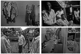 Khaled Hassan BORN TO BE MIGRANT (POSITIVE OR NEGATIVE) 2013-14 Film and digital process installation with digital prints Dimensions variable.