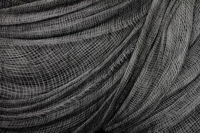 Adeel uz Zafar Antagonist 2 / Demon (Detail) 2015 Engraved drawing on plastic vinyl 60 x 60 in.