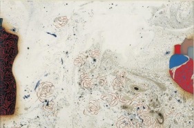 Ayesha Durrani HALVES OF A WHOLE 2009 Mabling and gouache on wasli 11.5 x 17.4 in.