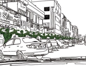 Mahreen Zuberi GREEN PATROL TARIQ ROAD, KARACHI 2010 Digital print on paper (Ed. of 3) 8 x 10.5 in.