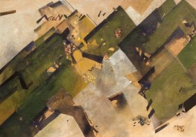 Ganesh Haloi GEOMETRIC SURVEY 2 2004 Tempera on card 18 x 26 in.