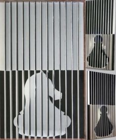 Amjad Ali Talpur DIFFERENT POINT OF VIEW 6 2008 Acrylic on wasli paper 13 x 8.5 in.