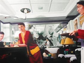 Abir Karmakar From My Photo Album - 2 2005 Oil on canvas 72 x 96 in.