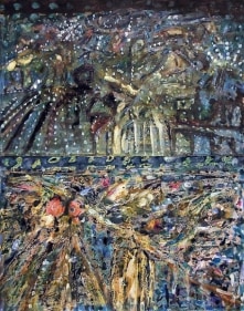 S.D. Shukla PAINTING 1 (DIPTYCH) 2007 Waterproof ink on paper 14 x 11