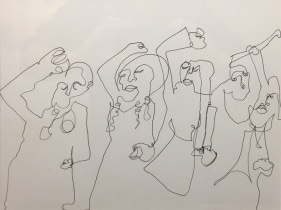 Jaishri Abichandani  Line Drawing 3 2018 Ink on paper 10 x 13 in.