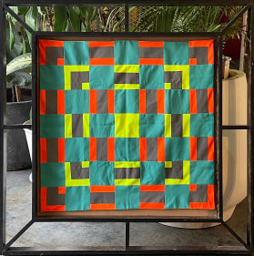 Christopher Joshua Benton  Boom Bust Boogie Woogie  Construction worker uniform, wood  29.92h x 29.92w in  Framed: 42.13h x 42.13w in