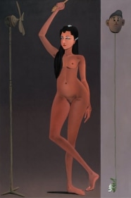 Surendran Nair Madanika/Dunyazade (Cuckoonebulopolis) 2014-2015 Oil on canvas 71 x 47.5 in.