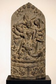 Durga Destroying Mahishasura Eastern India, Pala Period c. 12th century Basalt Height: 23 in.