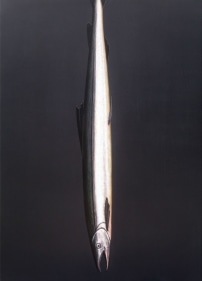 Rajan Krishnan Fish from the River in the Monsoon 2011 Acrylic on canvas 84 x 60 in.