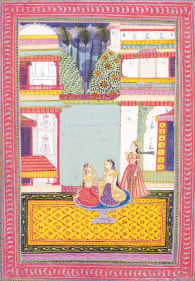 Malsri Ragini India, Bundi Opaque watercolor heightened with gold and silver on paper c. 1760 12.5 x 8.5 in.