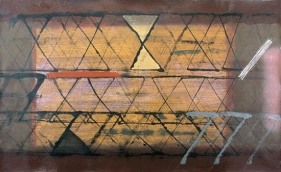 S. Harsha Vardhana UNTITLED 35 2007 Acrylic on canvas 36 x 60 in.  UNAVAILABLE