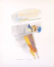 M F Husain HUMAN SPACE 1 (Human Space Series) Limited edition serigraph (edition of 150) individual serigraph $750; set of 4 $2,500 18 x 14 in.