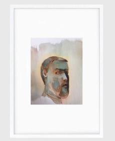 Sujith S.N.  Untitled (Portrait) 1, 2020  Watercolor on paper  6h x 6.50w in