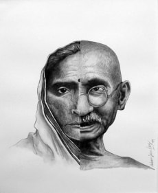 Debanjan Roy  Untitled 7, 2009  Acrylic on paper  14 x 11 in