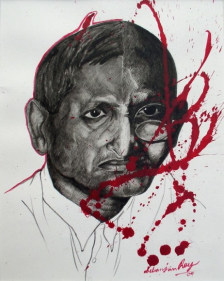 Debanjan Roy UNTITLED 8 2009 Acrylic on paper 14 x 11 in.