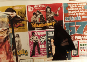 M. F. Husain Culture in the Streets Series (8)  c. 1980s  C-print on archival paper  11 x 14 in.