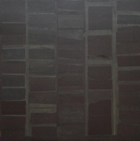 Yogesh Rawal DARK, DARKER, AND... 1998 Tissue paper, cellulose &amp; synthetic resin on wood 48 x 48 in.