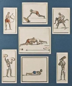 Wrestlers India (Company School at Delhi), c.1880 Opaque watercolour on paper 21.3 x 17.7 in.