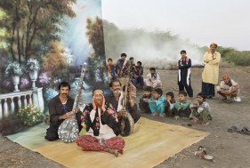 Raghu Rai BACKDROP SERIES 2 2010 Digital scan of photographic negative on archival paper 20 x 30 in.