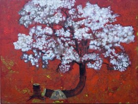 G. R. Iranna Disconnected 2013 Acrylic on canvas 36 x 48 in.