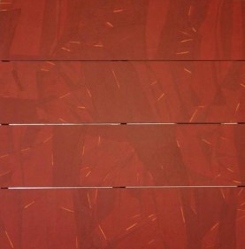 Yogesh Rawal UNTITLED 38 2007 Tissue paper, cellulose &amp; synthetic resin on wood 48 x 48 in.