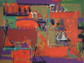 John Tun Sein UNTITLED ABSTRACT 7 2007 Mixed media on paper board 15 X 20 in.