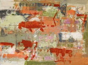 John Tun Sein UNTITLED ABSTRACT 9 2007 Mixed media on paper board 15 X 20 in.