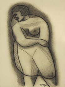 Neeraj Goswami DRAWING X 2007 Charcoal on paper 9 x 12 in.