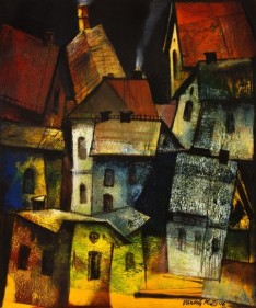 Paresh Maity Song Of Winter 2016 Oil on canvas   47 x 39 in.