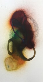 Manisha Parekh NY Pages 6 2017 Watercolor and ink on paper 18 x 10 in.