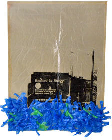 Hira Khan, Under Maintenance, 2018, Screen print and polythene bags, 51.50 x 37.50 in