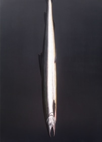 Rajan Krishnan FISH FROM THE RIVER IN THE MONSOON 2011 Acrylic on canvas 84 x 60 in.