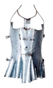 Naiza Khan ARMOUR-CORSET III 2007 Galvanized steel 31 x 18 x 16 in.  SOLD