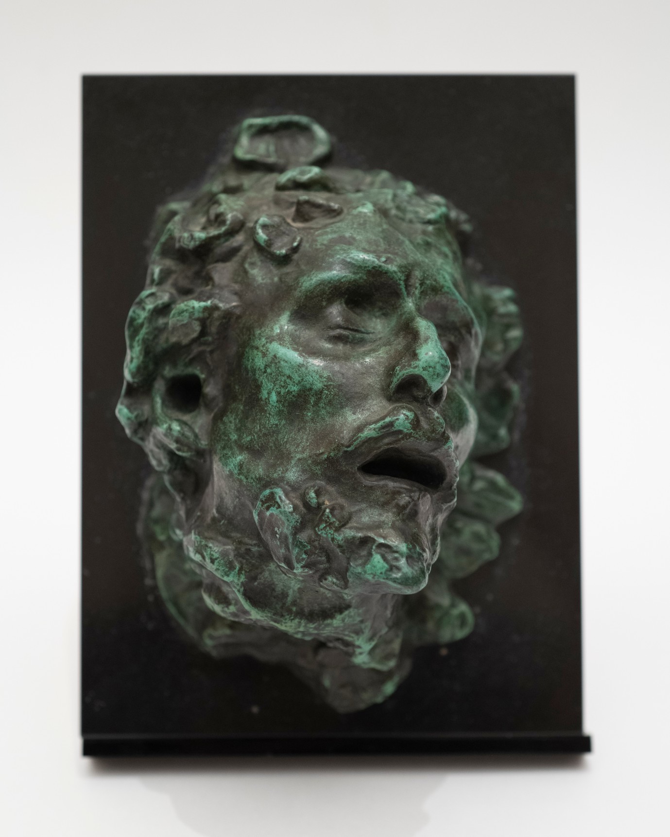 Auguste Rodin&nbsp; T&ecirc;te de Saint Jean-Baptiste, version de profil sans plateau, petit mod&egrave;le, Conceived c.&nbsp;1892, this cast 1974    Bronze 6 7/8 x 4 1/4 x 3 5/8 inches