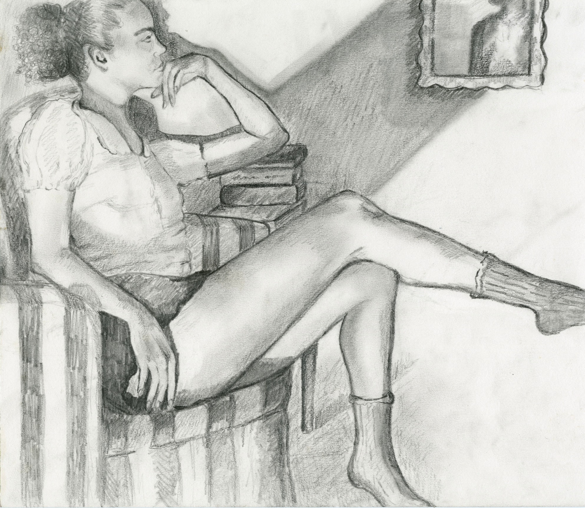 Mira study, 2024    Pencil on paper 11 x 14 inches