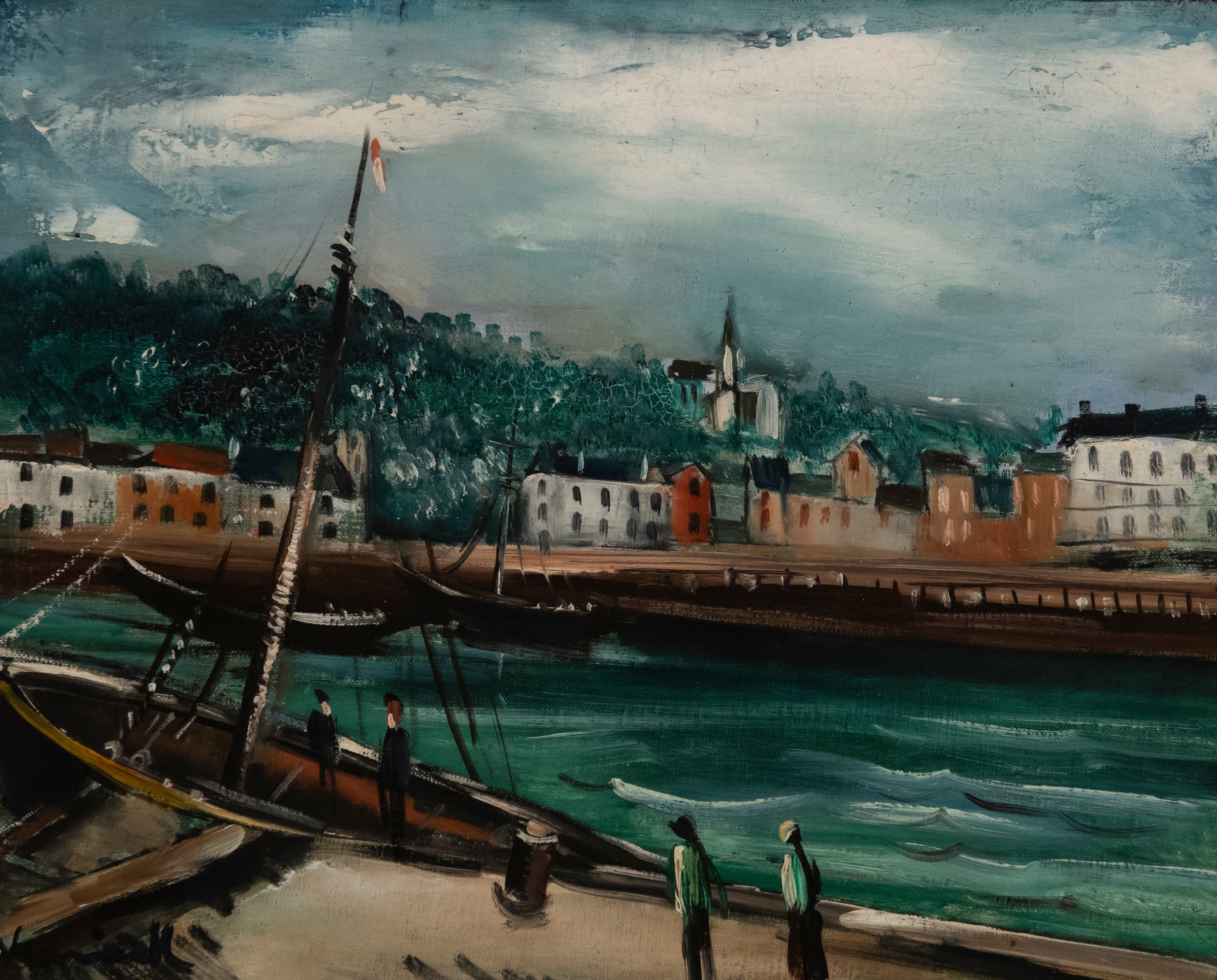 Le Port    Oil on canvas 12 1/4 x 15 1/4 inches