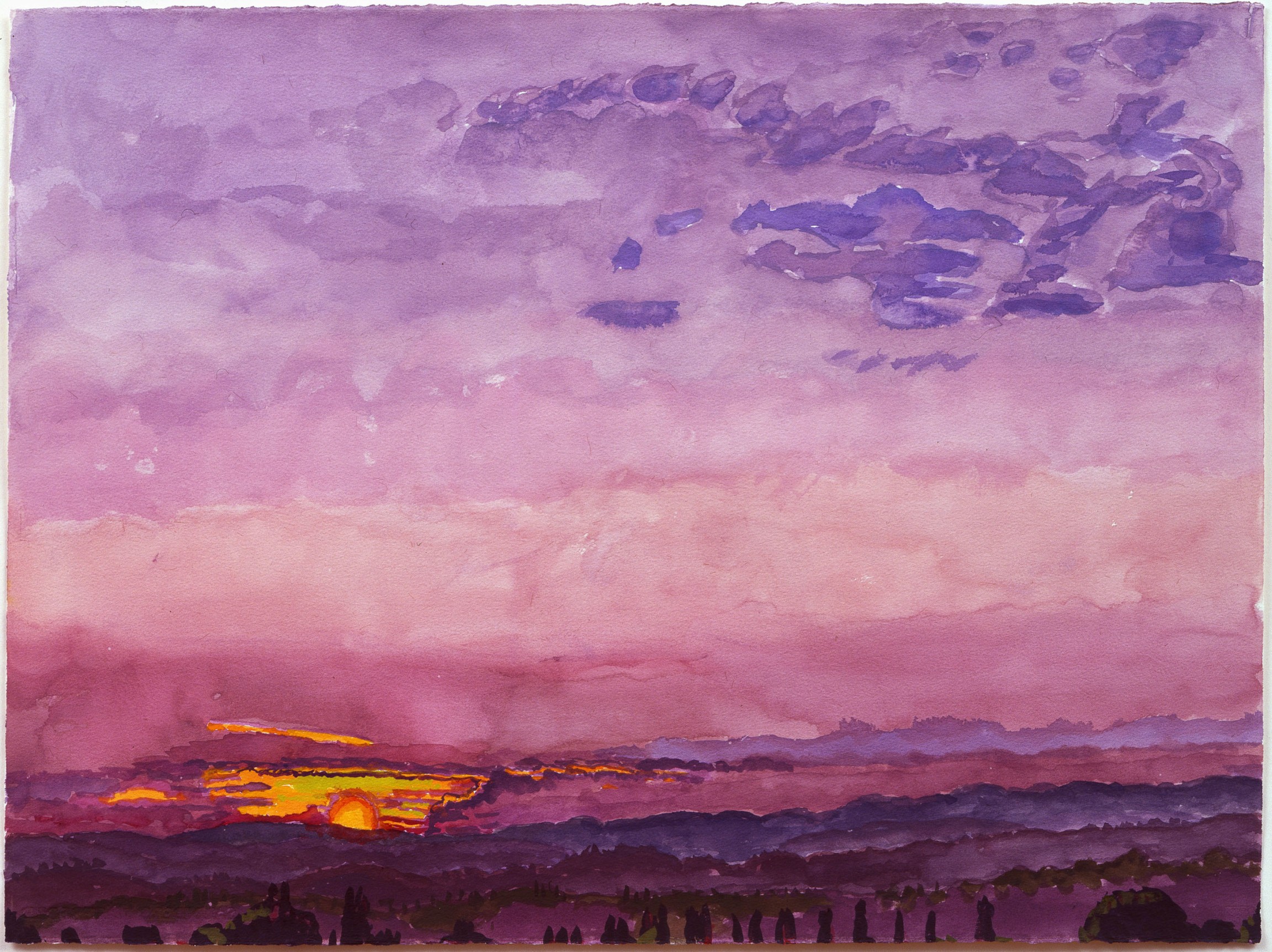 Graham Nickson, Sarageto II, 2008    22 x 30 inches Watercolor on paper