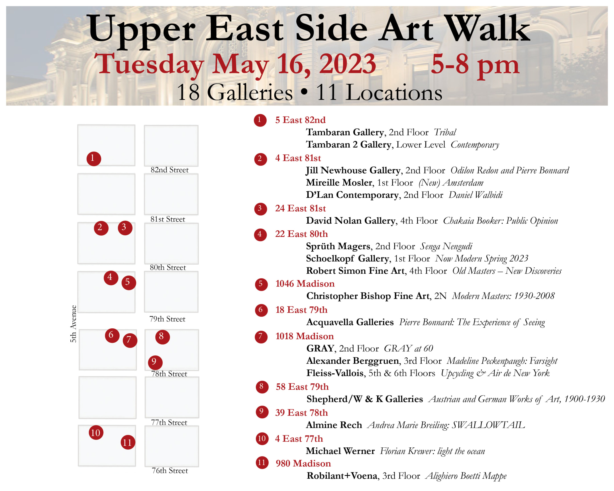 Upper East Side Art Walk