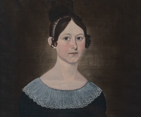 John Brewster, Jr. (1766–1854). Louella Juliette Bartlett, age 13. 1821. Oil on canvas, 26 x 21 in. (detail)