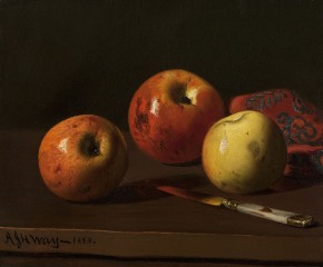 Andrew John Henry Way (1826–1888). Still Life of Apples, 1883. Oil on canvas, 9 7/8 x 13 7/8 in. (detail)